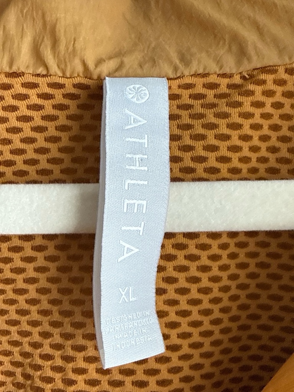 Athleta Women’s Mustard Hooded Windbreaker Jacket - Picture 3 of 4